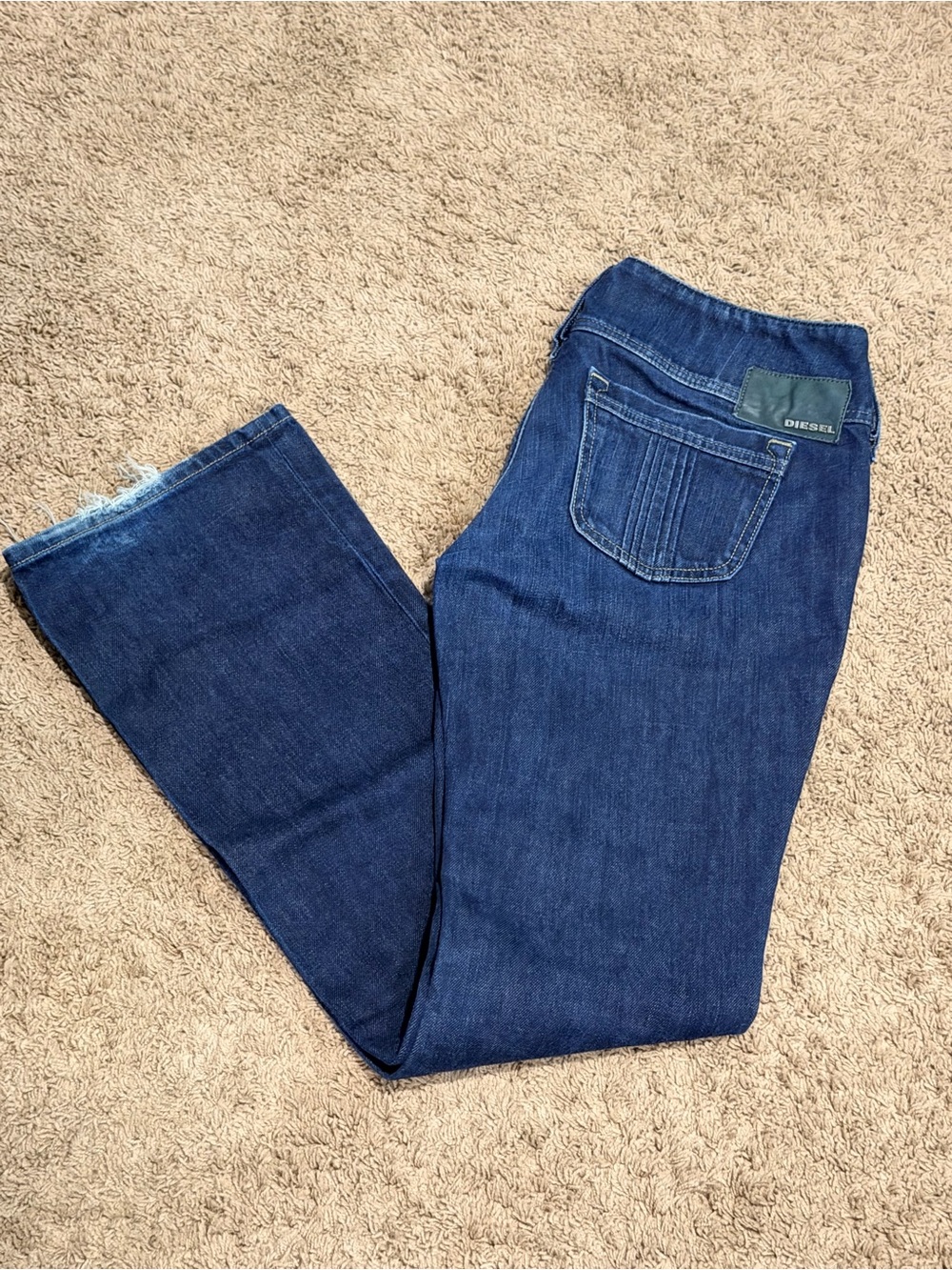 Vintage Diesel Cherock Bootcut Flare Jeans Womens 30 Low Rise Y2K Made in Italy